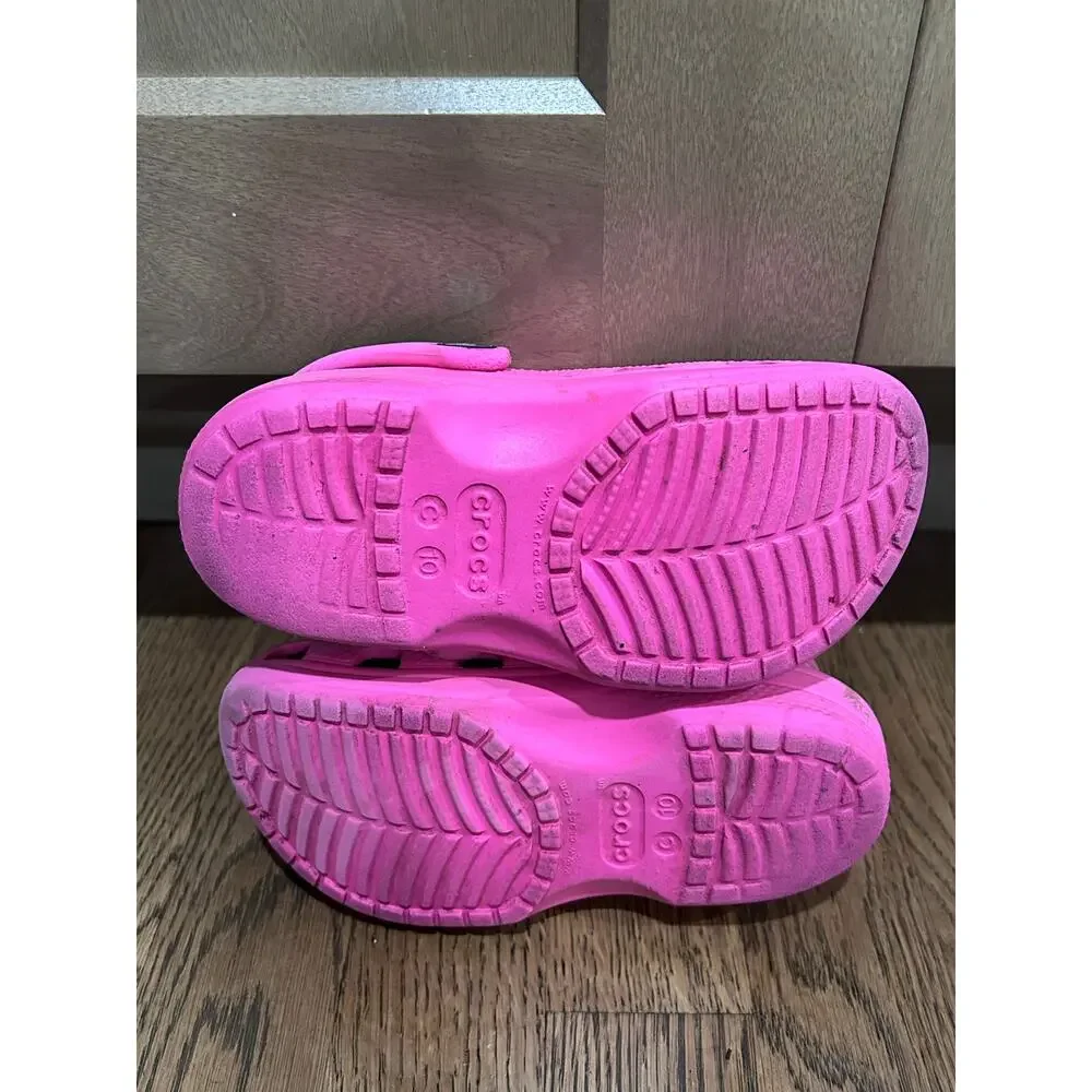 Crocs Kids Classic Clogs Pink Crush Taffy Pink Children's Size C10 Beach Pool